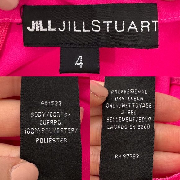 JILL Jill Stuart Plunge Deep V Cross Back Cut Out Maxi Dress Gown in Gossip Pink - Picture 4 of 17